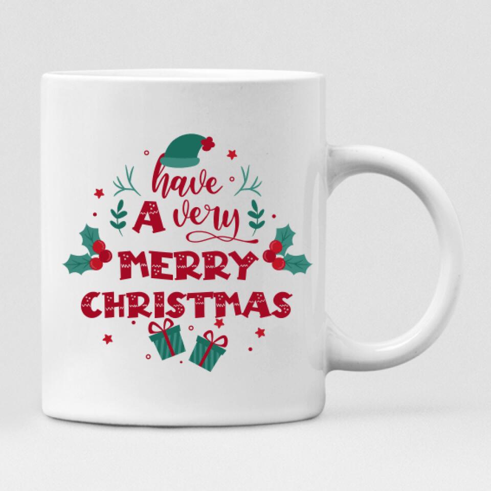 Christmas Couple With Dogs - "Have A Very Merry Christmas" Personalized Mug - VIEN-CML-20220110-01