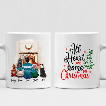 Christmas Family - " All Hearts Come Home For Christmas " Personalized Mug - NGUYEN-CML-20220114-01