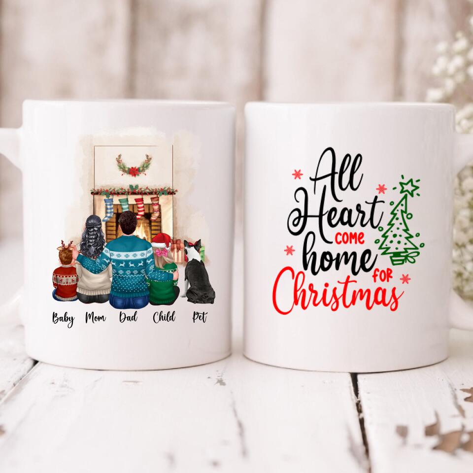 Christmas Family - " All Hearts Come Home For Christmas " Personalized Mug - NGUYEN-CML-20220114-01