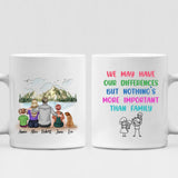 To My Wife I Loved You Then - " We May Have Our Differences But Nothing’s More Important Than Family " Personalized Mug - CUONG-CML-20220111-03