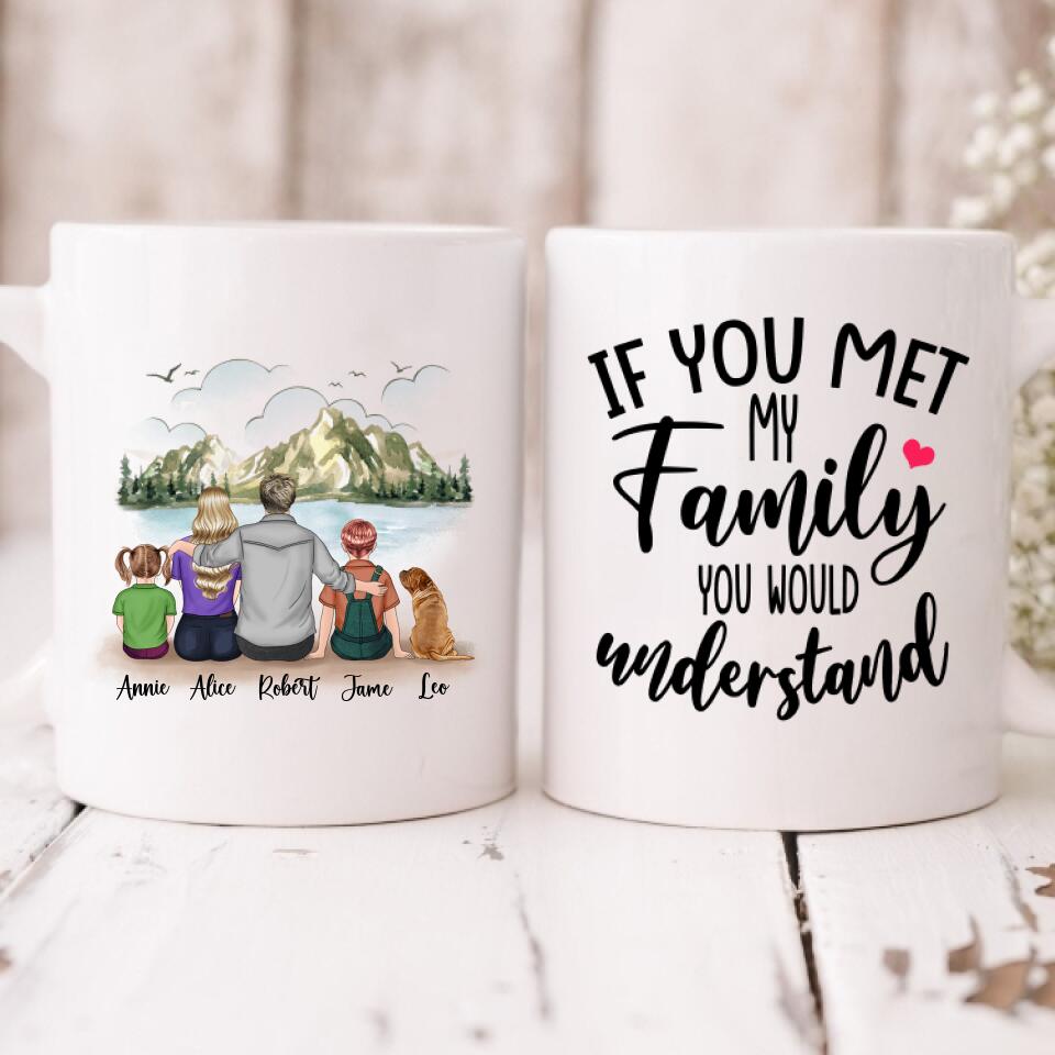 To My Wife I Loved You Then - " If You Met My Family You Would Understand " Personalized Mug - CUONG-CML-20220111-03