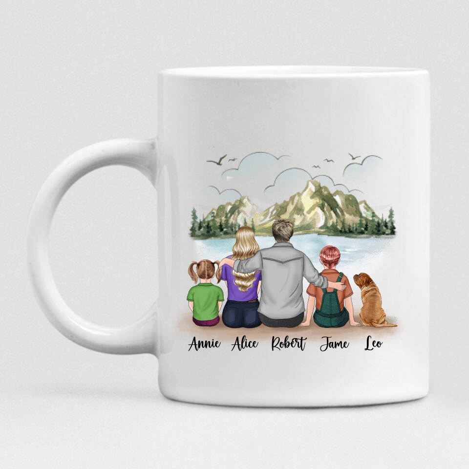 To My Wife I Loved You Then - " Family Like Branches On A Tree, We All Grow In Different Directions Yet Our Roots Remain As One " Personalized Mug - CUONG-CML-20220111-03