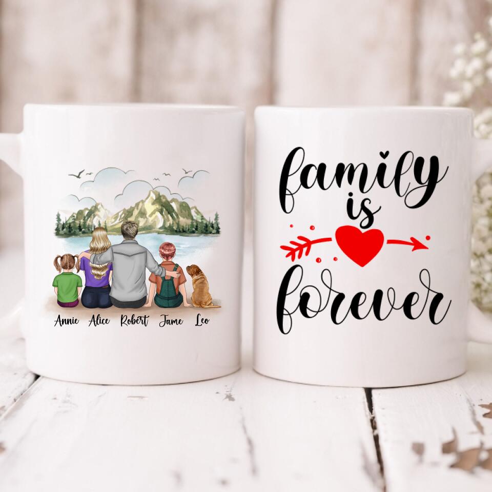 To My Wife I Loved You Then - " Family Is Forever " Personalized Mug - CUONG-CML-20220111-03
