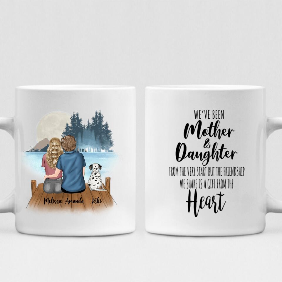 Mother’s Day - " We’ve Been Mother & Daughter’s From The Very Start But The Friendship We Share Is A Gift From The Heart " Personalized Mug - CUONG-CML-20220107-02