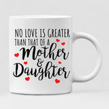 Mother’s Day - " No Love Is Greater Than That Of A Mother And Daughter " Personalized Mug - CUONG-CML-20220107-02