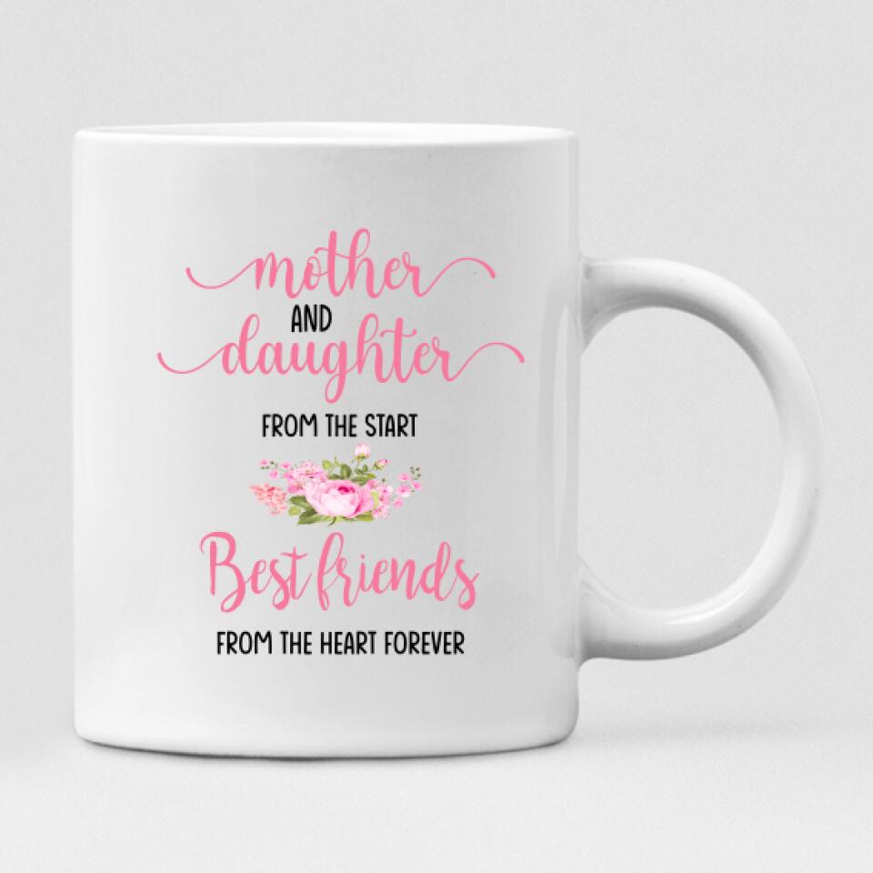 Mother’s Day - " Mother And Daughter From The Start. Best Friends Forever From The Heart " Personalized Mug - CUONG-CML-20220107-02