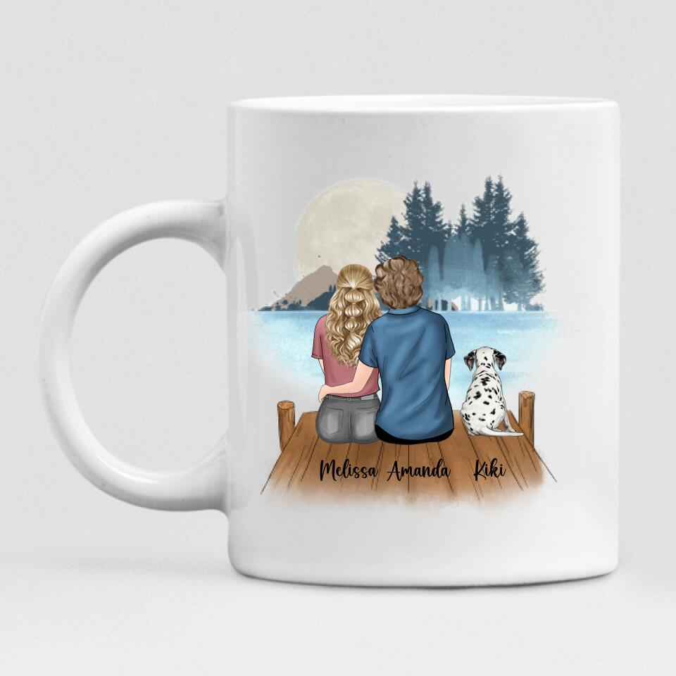 Mother’s Day - " Mother And Daughter From The Start. Best Friends Forever From The Heart " Personalized Mug - CUONG-CML-20220107-02