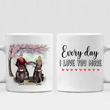 Couple Motorcycle - " Every Day I Love You More " Personalized Mug - VIEN-CML-20220106-03