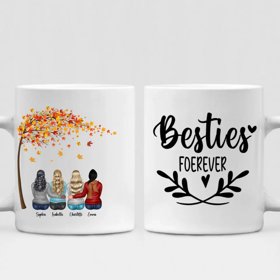 Best Friend Autumn - "Besties Forever " - Personalized Mug  - PHUOC-CML-20220216-001