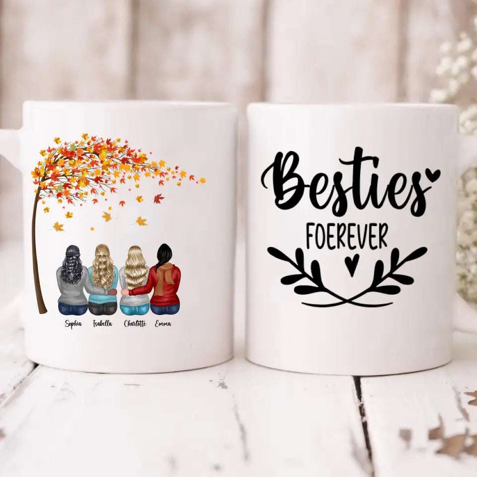 Best Friend Autumn - "Besties Forever " - Personalized Mug  - PHUOC-CML-20220216-001