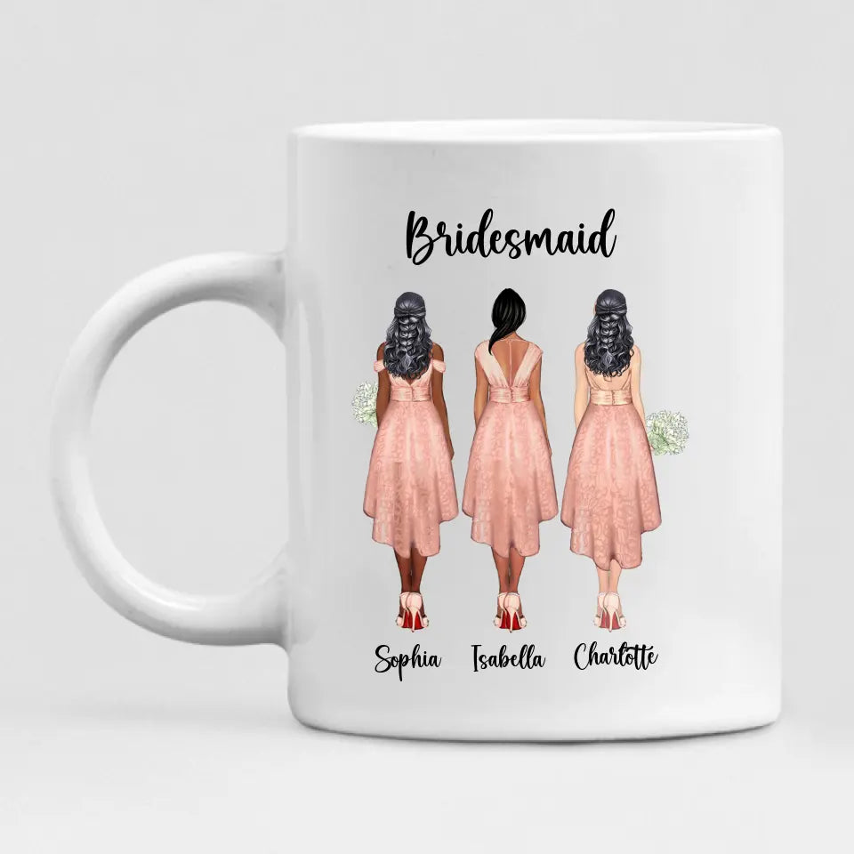 Wedding Bride - " A Friend Is Someone Who Knows All About You And Still Loves You " Personalized Mug - PHUOC-CML-20220214-001